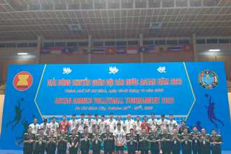 Việt Nam vô địch giải bóng chuyền nam Quân đội các nước ASEAN