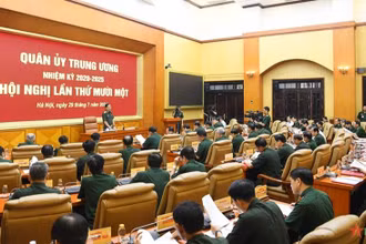 Quang cảnh cuộc họp. Ảnh: Báo Quân đội nhân dân