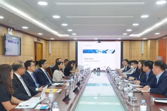 Quang cảnh buổi làm việc.