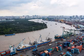 Một góc Thành phố Hồ Chí Minh. (Ảnh: THÀNH ĐẠT)