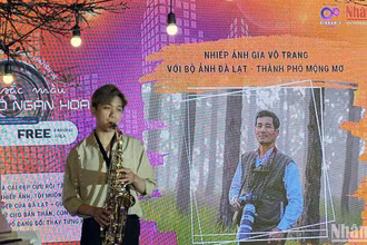 Phần giới thiệu về tác giả tham gia triển lãm - Nhà báo, nghệ sĩ nhiếp ảnh Võ Trang.