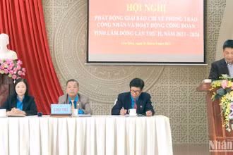 Phát động Giải Báo chí về phong trào công nhân và hoạt động Công đoàn tỉnh Lâm Đồng lần thứ II.