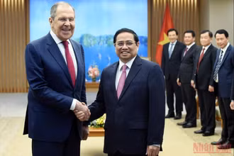 Thủ tướng Phạm Minh Chính tiếp Bộ trưởng Ngoại giao Nga Sergey Lavrov