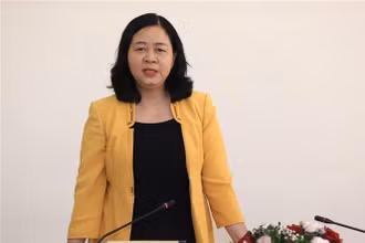 Bí thư Trung ương Đảng, Trưởng Ban Dân vận Trung ương Bùi Thị Minh Hoài. (Ảnh: TTXVN)