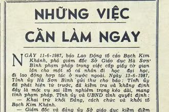 Những việc cần làm ngay (Bài 13)
