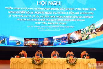 Thủ tướng Phạm Minh Chính chủ trì Hội nghị triển khai Chương trình hành động của Chính phủ thực hiện Nghị quyết số 26-NQ/TW ngày 3/11/2022 của Bộ Chính trị về phát triển kinh tế-xã hội, bảo đảm quốc phòng, an ninh vùng Bắc Trung Bộ và duyên hải Trung Bộ đến năm 2030, tầm nhìn đến năm 2045 và Xúc tiến đầu tư Vùng. 