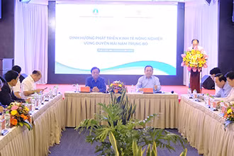 Hội nghị Ðịnh hướng phát triển kinh tế nông nghiệp vùng Duyên hải Nam Trung Bộ. (Nguồn: Báo Khánh Hòa)