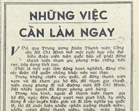 Những việc cần làm ngay (Bài 17)