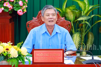 Đồng chí Ngô Chí Cường, Ủy viên Trung ương Ðảng, Bí thư Tỉnh ủy Trà Vinh. (Ảnh: Báo Trà Vinh)
