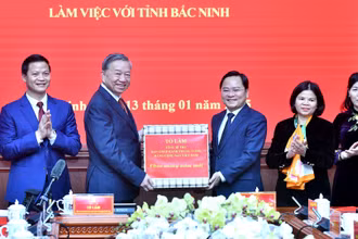 Tổng Bí thư Tô Lâm thăm và làm việc tại tỉnh Bắc Ninh.