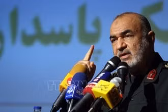 Tư lệnh Lực lượng Vệ binh Cách mạng Hồi giáo Iran (IRGC) Hossein Salami. (Ảnh: IRNA/TTXVN)