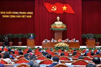 Quang cảnh khai mạc Hội nghị Ban Chấp hành Trung ương Đảng khóa XIII. 