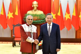 Tổng Bí thư Tô Lâm tiếp Tổng thống Timor Leste Jose Ramos Horta.