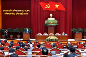 Tổng Bí thư Tô Lâm phát biểu khai mạc Hội nghị Ban Chấp hành Trung ương Đảng khóa XIII.