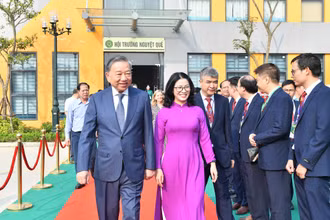 [Ảnh] Tổng Bí thư, Chủ tịch nước Tô Lâm dự Lễ khai giảng năm học mới tại Học viện Nông nghiệp Việt Nam