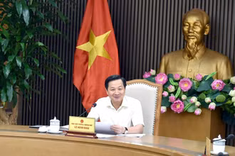 Phó Thủ tướng Lê Minh Khái chủ trì phiên họp của Ban Chỉ đạo. (Ảnh: VGP)