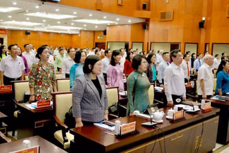 Quang cảnh Kỳ họp thứ 7, Hội đồng nhân dân Thành phố Hồ Chí Minh.