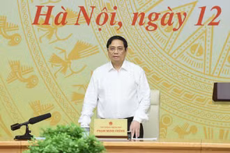 Thủ tướng Phạm Minh Chính chủ trì cuộc làm việc giữa Thường trực Chính phủ với Đảng ủy Khối Doanh nghiệp Trung ương.