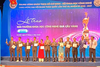 10 nhà khoa học nhận Giải thưởng Khoa học công nghệ Quả cầu vàng năm 2022.