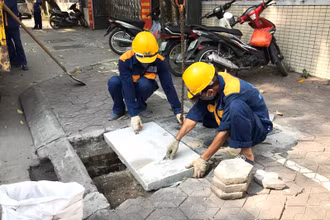  Duy trì hệ thống thoát nước đô thị.