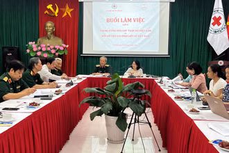 Quang cảnh buổi làm việc.