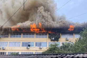 Hiện trường vụ cháy.