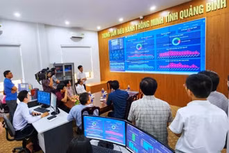 Trung tâm điều hành thông minh tỉnh Quảng Bình.