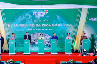 Ấn nút khởi công Dự án Bệnh viện đa khoa Thanh Xuân.
