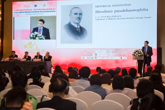 Quang cảnh Hội nghị khoa học Huyết học-Truyền máu toàn quốc năm 2024.