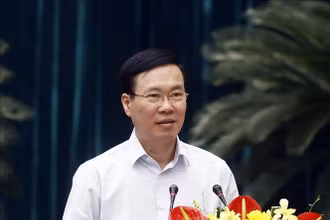Chủ tịch nước Võ Văn Thưởng phát biểu chỉ đạo. (Ảnh: TTXVN)