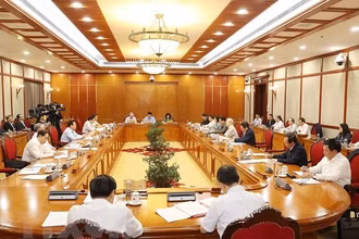 Toàn cảnh một cuộc họp của Ban Bí thư Trung ương Đảng.
