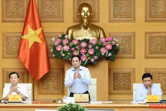 Thủ tướng Phạm Minh Chính chủ trì làm việc về bảo đảm ổn định kinh tế vĩ mô.