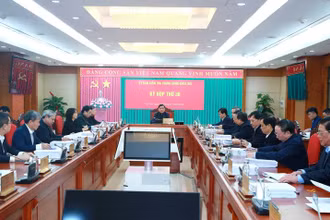 Ủy ban Kiểm tra Trung ương họp Kỳ thứ 36. (Ảnh: TTXVN)