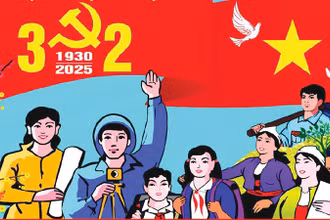 95 mùa xuân Đảng cùng nhân dân xây lầu thắng lợi 