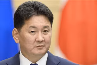 Tổng thống Ukhnaagiin Khurelsukh. (Ảnh: Anadolu)