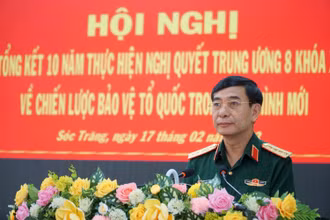 Đại tướng Phan Văn Giang phát biểu chỉ đạo Hội nghị.