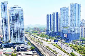 Một góc đô thị thành phố Thủ Đức, Thành phố Hồ Chí Minh. (Ảnh: Quang Quý)