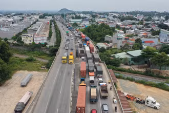 Một góc thành phố Dĩ An, tỉnh Bình Dương.