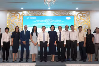 Đại biểu tham dự hội thảo“Tăng cường năng lực cạnh tranh và thúc đẩy phát triển bền vững thông qua ESG”.