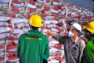 Đoàn thăm quan và nghe giới thiệu về Nhà máy Đạm Phú Mỹ-NPK Phú Mỹ và dòng sản phẩm phân bón Phú Mỹ.