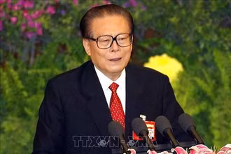 Nguyên Tổng Bí thư, Chủ tịch Trung Quốc Giang Trạch Dân. (Ảnh: AFP/TTXVN)