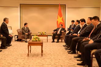 Quang cảnh buổi tiếp.
