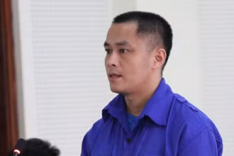 Bị cáo Trần Khắc Quỳnh tại phiên tòa xét xử sơ thẩm.