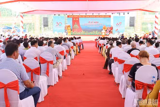 Quang cảnh buổi lễ kỷ niệm.