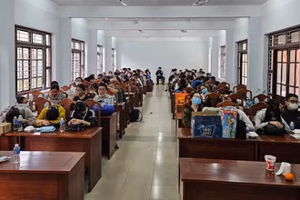 Số đối tượng liên quan đến chuyên án này là gần 200 người. (Ảnh: Công an cung cấp)
