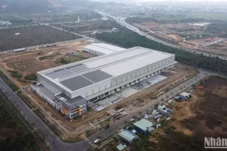 Trung tâm Phân phối Con Ong (Bee Distribution Center) là là trung tâm logistics hiện đại, kết nối toàn diện đầu tiên tại khu vực miền trung, đặt tại Khu công nghệ cao Đà Nẵng. (Ảnh: ANH ĐÀO)