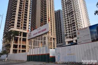 Dự án Times Square Đà Nẵng nằm trên khu đất có 4 mặt tiền “đắc địa của đường Võ Nguyên Giáp và Phạm Văn Đồng, (Ảnh: ANH ĐÀO)