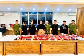 Đây là đường dây "rửa tiền" lớn nhất từ trước tới nay xảy ra trên địa bàn Đà Nẵng. (Ảnh: Công an cung cấp)