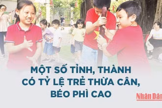 [Infographic] Tỷ lệ trẻ thừa cân, béo phì cao tại một số tỉnh thành