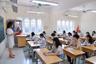 Kỳ thi lớp 10 tại Hà Nội. (Ảnh: THỦY NGUYÊN)